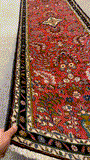 27315-Sarough Hand-Knotted/Handmade Persian Rug/Carpet Traditional Authentic/ Size: 9'8"x 2'7"/294cm x 80cm