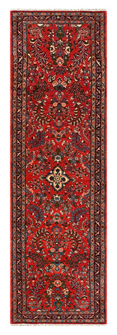 27338-Sarough Hand-Knotted/Handmade Persian Rug/Carpet Traditional Authentic/ Size: 9'2"x 2'8"/279cm x 82cm