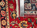 27227-Kashan Hand-Knotted/Handmade Persian Rug/Carpet Traditional/Authentic/Size: 9'10" x 2'6" /300cm x 75cm