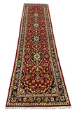 27226-Kashan Hand-Knotted/Handmade Persian Rug/Carpet Traditional/Authentic/Size: 9'8" x 2'6" /295cm x 76cm
