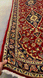 27226-Kashan Hand-Knotted/Handmade Persian Rug/Carpet Traditional/Authentic/Size: 9'8" x 2'6" /295cm x 76cm