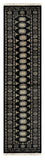 27599-Bokhara Hand-Knotted/Handmade Pakistani Rug/Carpet Tribal/Nomadic Authentic/ Size: 10'0" x 2'6"/305 cm × 76 cm