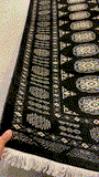 27599-Bokhara Hand-Knotted/Handmade Pakistani Rug/Carpet Tribal/Nomadic Authentic/ Size: 10'0" x 2'6"/305 cm × 76 cm
