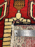 27437-Hamadan Hand-Knotted/Handmade Persian Rug/Carpet Tribal/Nomadic Authentic/ Size: 9'6" x 3'4"/290cm x 102cm