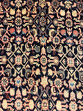 27456-Hamadan Hand-Knotted/Handmade Persian Rug/Carpet Tribal/Nomadic Authentic/ Size: 9'3" x 3'4"/282cm x 102cm