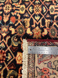 27456-Hamadan Hand-Knotted/Handmade Persian Rug/Carpet Tribal/Nomadic Authentic/ Size: 9'3" x 3'4"/282cm x 102cm