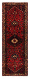 27457-Hamadan Hand-Knotted/Handmade Persian Rug/Carpet Tribal/Nomadic Authentic/ Size: 9'10" x 3'4"/300cm x 102cm