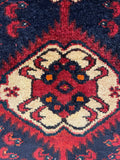 27457-Hamadan Hand-Knotted/Handmade Persian Rug/Carpet Tribal/Nomadic Authentic/ Size: 9'10" x 3'4"/300cm x 102cm
