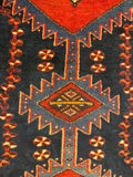 27460-Hamadan Hand-Knotted/Handmade Persian Rug/Carpet Tribal/Nomadic Authentic/ Size: 9'9" x 3'7"/297cm x 109cm