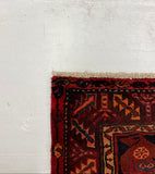 27460-Hamadan Hand-Knotted/Handmade Persian Rug/Carpet Tribal/Nomadic Authentic/ Size: 9'9" x 3'7"/297cm x 109cm