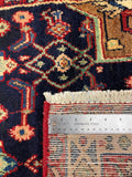 27455-Hamadan Hand-Knotted/Handmade Persian Rug/Carpet Tribal/Nomadic Authentic/ Size: 8'9" x 3'1"/267cm x 94cm