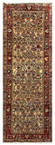 27432-Hamadan Hand-Knotted/Handmade Persian Rug/Carpet Tribal/Nomadic Authentic/ Size: 9'10" x 3'4"/300cm x 102cm