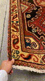 27430-Hamadan Hand-Knotted/Handmade Persian Rug/Carpet Tribal/Nomadic Authentic/ Size: 10'0" x 3'3"/305cm x 99cm
