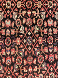 27428-Hamadan Hand-Knotted/Handmade Persian Rug/Carpet Tribal/Nomadic Authentic/ Size: 9'2" x 3'4"/279cm x 102cm