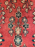 27461-Hamadan Hand-Knotted/Handmade Persian Rug/Carpet Tribal/Nomadic Authentic/ Size: 9'0" x 3'2"/274cm x 97cm