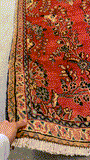 27461-Hamadan Hand-Knotted/Handmade Persian Rug/Carpet Tribal/Nomadic Authentic/ Size: 9'0" x 3'2"/274cm x 97cm