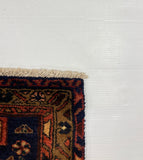 27466-Hamadan Hand-Knotted/Handmade Persian Rug/Carpet Tribal/Nomadic Authentic/ Size: 10'1" x 3'3"/307cm x 99cm