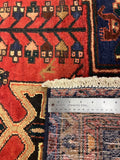 27466-Hamadan Hand-Knotted/Handmade Persian Rug/Carpet Tribal/Nomadic Authentic/ Size: 10'1" x 3'3"/307cm x 99cm