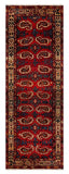 27463-Hamadan Hand-Knotted/Handmade Persian Rug/Carpet Tribal/Nomadic Authentic/ Size: 9'0" x 3'3"/274cm x 99cm