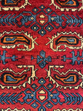 27463-Hamadan Hand-Knotted/Handmade Persian Rug/Carpet Tribal/Nomadic Authentic/ Size: 9'0" x 3'3"/274cm x 99cm