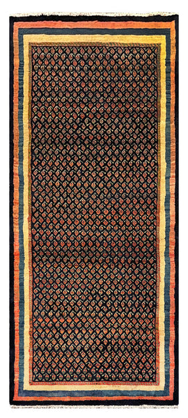 27454-Sarough Hand-Knotted/Handmade Persian Rug/Carpet Traditional Authentic/ Size: 8'6"x 3'6"/259cm x 107cm