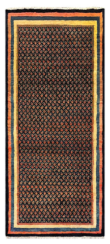 27454-Sarough Hand-Knotted/Handmade Persian Rug/Carpet Traditional Authentic/ Size: 8'6"x 3'6"/259cm x 107cm