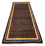 27454-Sarough Hand-Knotted/Handmade Persian Rug/Carpet Traditional Authentic/ Size: 8'6"x 3'6"/259cm x 107cm