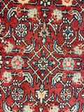 27431-Hamadan Hand-Knotted/Handmade Persian Rug/Carpet Tribal/Nomadic Authentic/ Size: 10'3" x 3'2"/312cm x 97cm