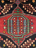 27423-Hamadan Hand-Knotted/Handmade Persian Rug/Carpet Tribal/Nomadic Authentic/ Size: 9'4" x 3'4"/284cm x 102cm
