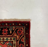 27427-Hamadan Hand-Knotted/Handmade Persian Rug/Carpet Tribal/Nomadic Authentic/ Size: 10'10" x 3'6"/330cm x 107cm
