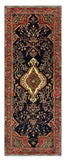 27426-Hamadan Hand-Knotted/Handmade Persian Rug/Carpet Tribal/Nomadic Authentic/ Size: 9'6" x 3'6"/290cm x 107cm