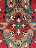 27464-Hamadan Hand-Knotted/Handmade Persian Rug/Carpet Tribal/Nomadic Authentic/ Size: 10'4" x 3'7"/315cm x 109cm
