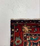 27464-Hamadan Hand-Knotted/Handmade Persian Rug/Carpet Tribal/Nomadic Authentic/ Size: 10'4" x 3'7"/315cm x 109cm