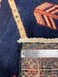 27442-Sarough Hand-Knotted/Handmade Persian Rug/Carpet Traditional Authentic/ Size: 9'7" x 3'6"/292cm x 107cm