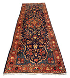 27425-Hamadan Hand-Knotted/Handmade Persian Rug/Carpet Tribal/Nomadic Authentic/ Size: 10'9" x 3'6"/327cm x 107cm