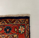 27425-Hamadan Hand-Knotted/Handmade Persian Rug/Carpet Tribal/Nomadic Authentic/ Size: 10'9" x 3'6"/327cm x 107cm