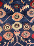 27424-Hamadan Hand-Knotted/Handmade Persian Rug/Carpet Tribal/Nomadic Authentic/ Size: 10'8" x 3'6"/325cm x 107cm