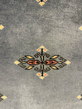 27512-Bokhara Hand-Knotted/Handmade Pakistani Rug/Carpet Tribal/Nomadic Authentic/ Size: 7'6" x 2'6"/229 cm × 76 cm