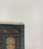 27512-Bokhara Hand-Knotted/Handmade Pakistani Rug/Carpet Tribal/Nomadic Authentic/ Size: 7'6" x 2'6"/229 cm × 76 cm