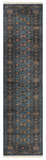 27514-Bokhara Hand-Knotted/Handmade Pakistani Rug/Carpet Tribal/Nomadic Authentic/ Size: 10'0" x 2'6"/305 cm × 76 cm