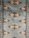 27514-Bokhara Hand-Knotted/Handmade Pakistani Rug/Carpet Tribal/Nomadic Authentic/ Size: 10'0" x 2'6"/305 cm × 76 cm