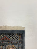 27514-Bokhara Hand-Knotted/Handmade Pakistani Rug/Carpet Tribal/Nomadic Authentic/ Size: 10'0" x 2'6"/305 cm × 76 cm