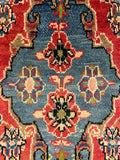 27434-Hamadan Hand-Knotted/Handmade Persian Rug/Carpet Tribal/Nomadic Authentic/ Size: 10'5" x 3'1"/318cm x 94cm