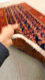 27469-Hamadan Hand-Knotted/Handmade Persian Rug/Carpet Tribal/Nomadic Authentic/ Size: 10'8" x 3'11"/325cm x 119cm
