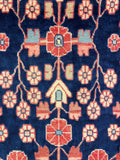 27470-Hamadan Hand-Knotted/Handmade Persian Rug/Carpet Tribal/Nomadic Authentic/ Size: 10'4" x 3'6"/320cm x 107cm