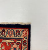 27470-Hamadan Hand-Knotted/Handmade Persian Rug/Carpet Tribal/Nomadic Authentic/ Size: 10'4" x 3'6"/320cm x 107cm