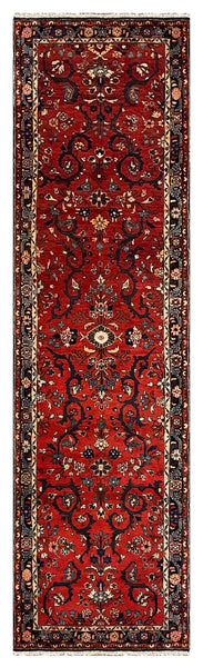 27310-Sarough Hand-Knotted/Handmade Persian Rug/Carpet Traditional Authentic/ Size:  10'8"x 2'9"/325cm x 84cm