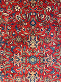 27231-Sarough Hand-Knotted/Handmade Persian Rug/Carpet Traditional Authentic/ Size: 13'3"x 2'7"/405cm x 80cm