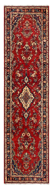 27312-Sarough Hand-Knotted/Handmade Persian Rug/Carpet Traditional Authentic/ Size:  11'3"x 2'7"/342cm x 80cm