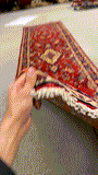 27312-Sarough Hand-Knotted/Handmade Persian Rug/Carpet Traditional Authentic/ Size:  11'3"x 2'7"/342cm x 80cm